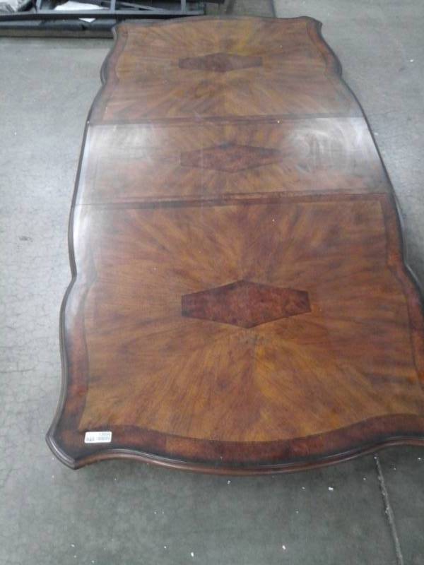 lot 13056 image: Gorgeous 8ft Long Dining Room Table Has Imperfections Please Inspect