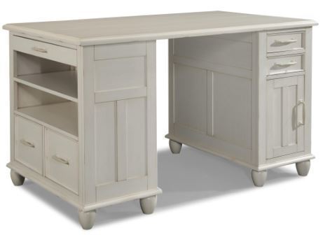 lot 1969 image: Sea Breeze Day Dream-Complete White Desk by Carolina Preserves by Klaussner MSRP $889.25