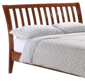 lot 1437 image: New Day Furniture Spices Nutmeg King Headboard in Cherry MSRP $191.99