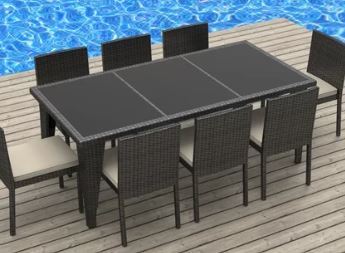 lot 1424 image: Dining Table from Urban Furnishings Shop Chairs Not Included MSRP $569.99