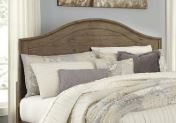 lot 1464 image: B659-58 Ashley Furniture Trishley - Light Brown King Panel Bed