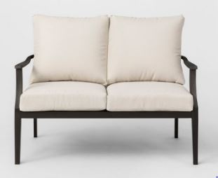 lot 10000 image: Fairmont Patio Loveseat - Threshold MSRP $296.99