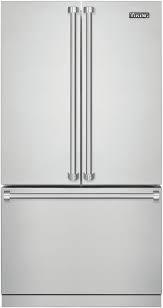 lot 5566 image: VIKING RVRF3361SS 36  French Door Freestanding Refrigerator with Bottom Freezer 22.1 cu. ft. Total Capacity Theater LED Lighting Frost-Free Refrigerator 4