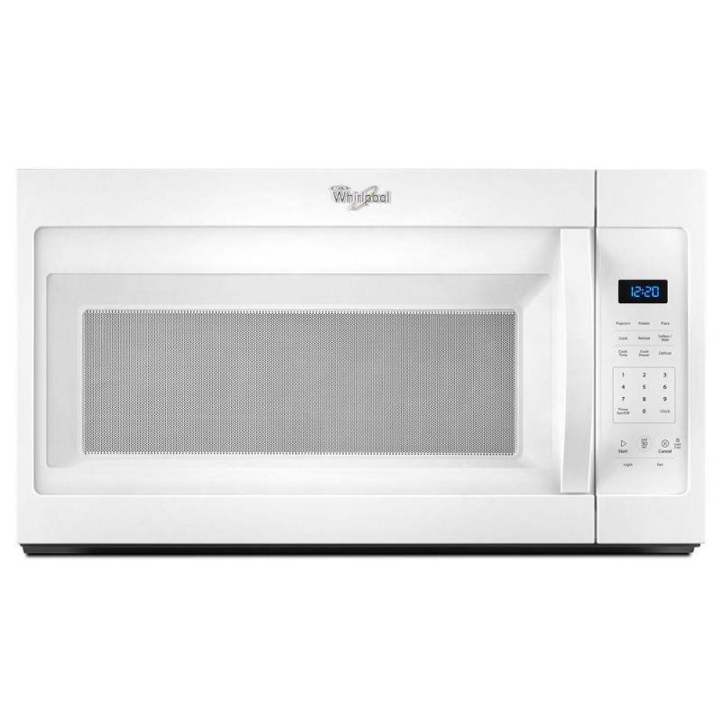 lot 5572 image: Whirlpool 1.7 cu. ft. Over the Range Microwave in White