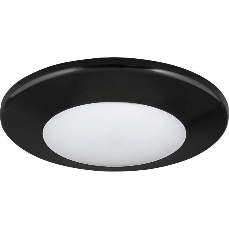 lot 5687 image: Progress Lighting LED Flush Mount Collection 17 -Watt Black Integrated LED Flushmount