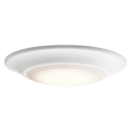 lot 5691 image: Lot of 2 Kichler Lighting 43845WHLED30 6  12W 3000K 1 LED Flush Mount, White Finish with Textured White Glass - Pack of 12