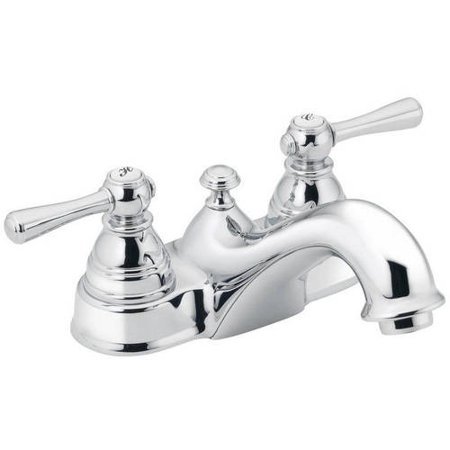 lot 5751 image: Moen 6101 Kingsley Two-Handle Lavatory Faucet with Drain Assembly, Chrome