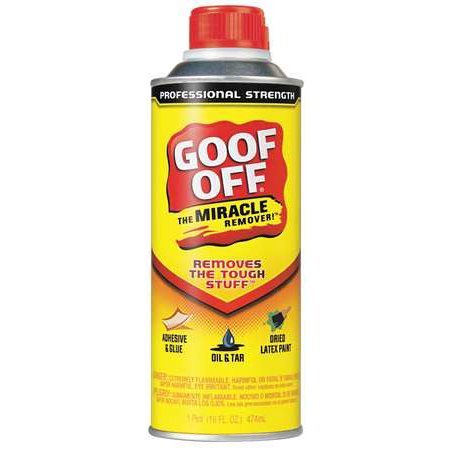 lot 5803 image: Lot of Goof Off Cleaning Products 16-oz. Professional Strength Remover FG654