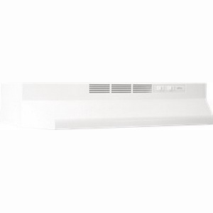 lot 5838 image: Lot of 3 Broan Range Hoods and Accessories 41000 Series 24 in. Non-Vented Range Hood in White 412401