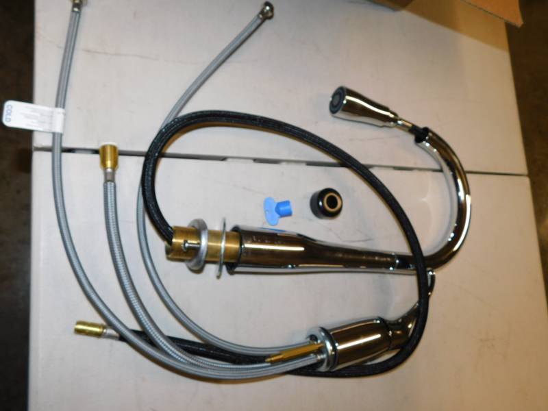 lot 5760 image: Pull Out Kitchen Faucet Open Box Inspect Not Tested