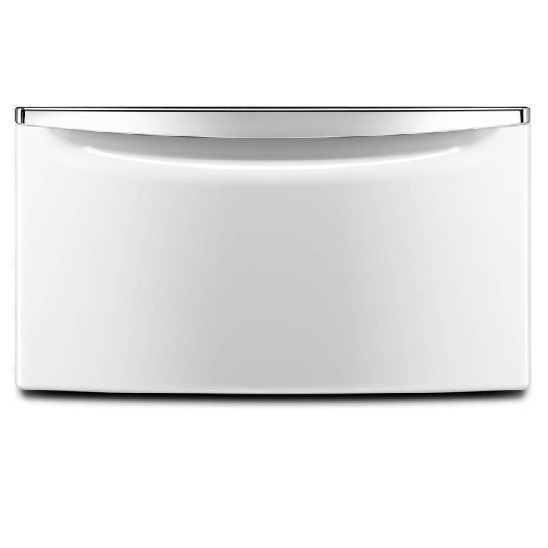 lot 5580 image: Laundry 1-2-3 15.5-in x 27-in White Laundry Pedestal with Storage Drawer