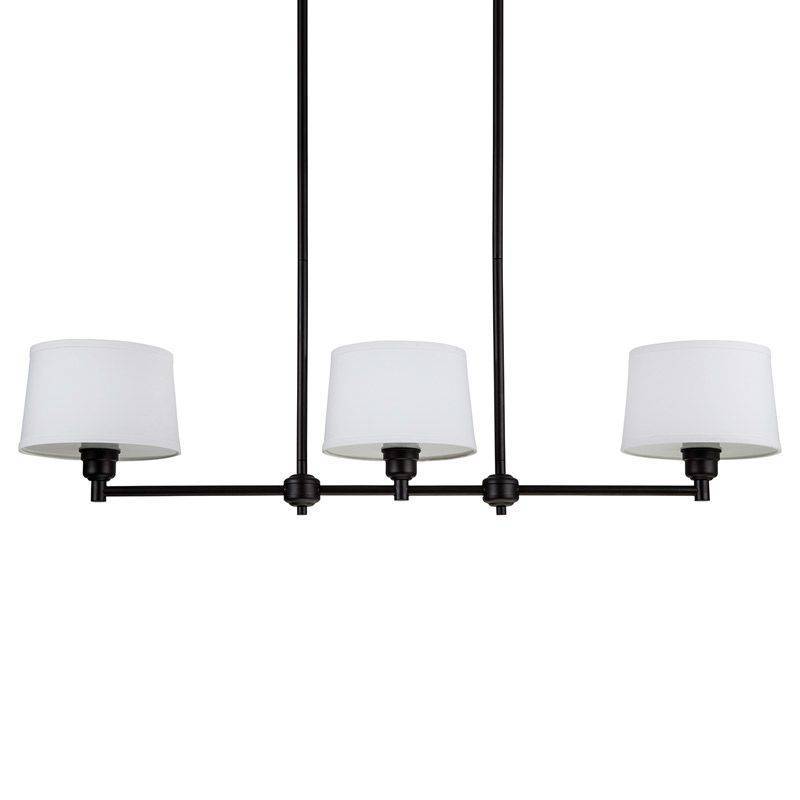 lot 5648 image: Park Harbor PHPL5133 Worthington 44  Wide 3 Light Chandelier with White Glass Sh