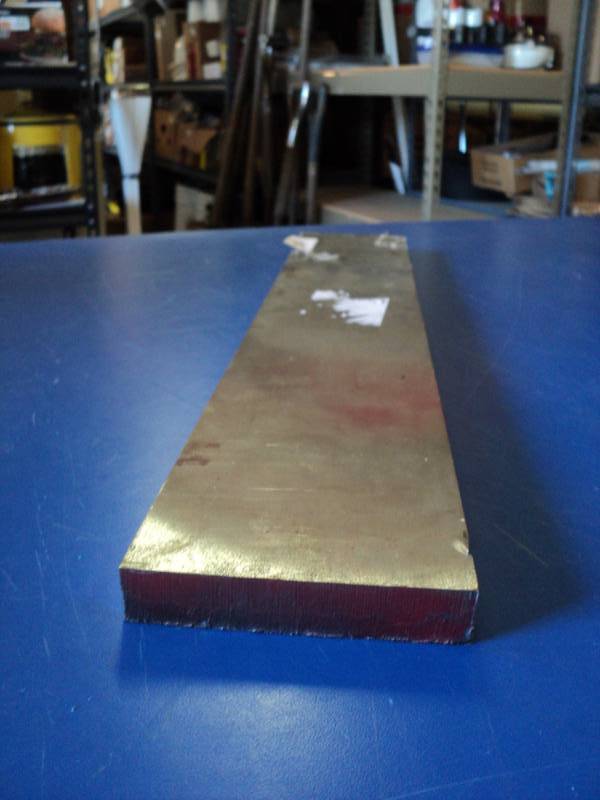 lot 8676 image: (1) piece steel bar stock, 34 x 4 x 2-58