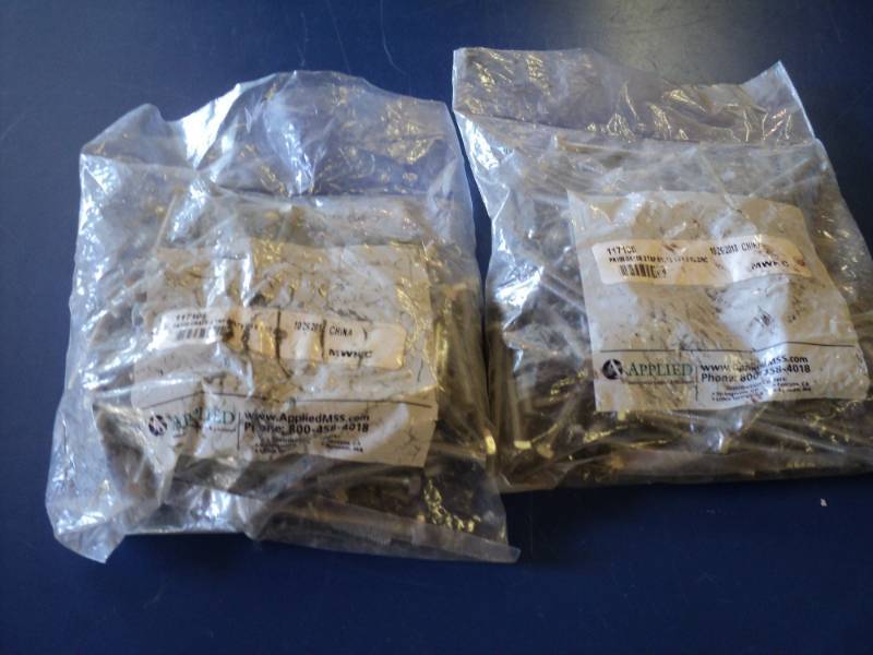 lot 8689 image: (2) pkgs of (100) Allied Grade 2 Tap bolts, approx 14 diameter x 2-12