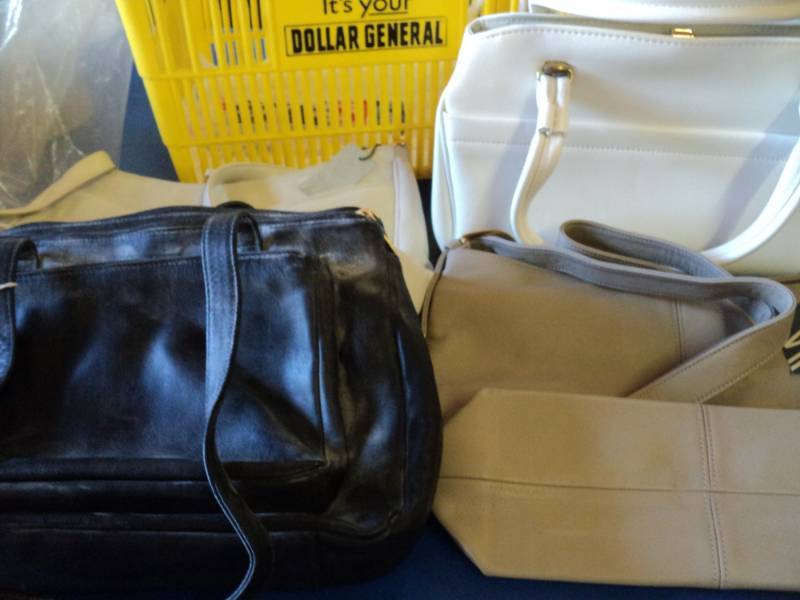 lot 8740 image: (4) ct mixed lot purses, Stome Mountain, others