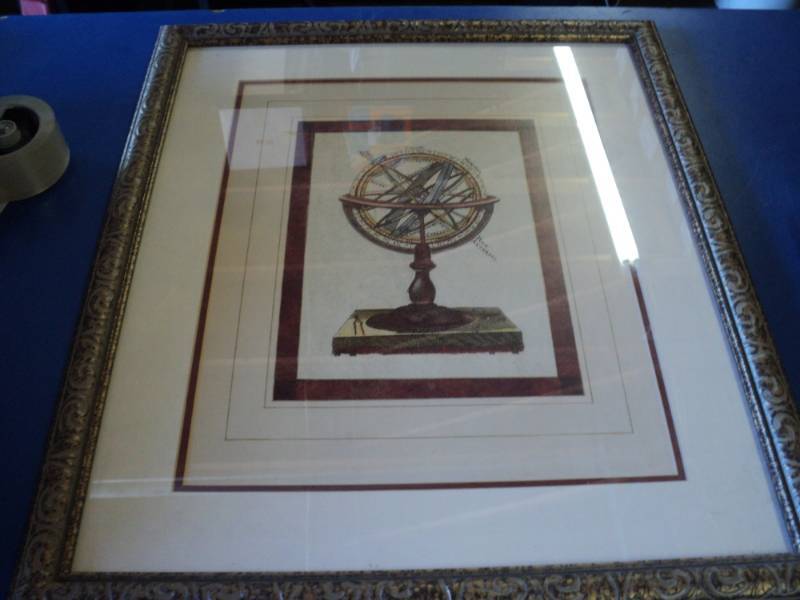 lot 8746 image: Professionally matted and Framed print Spires 21 x 25