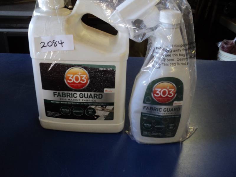lot 8754 image: (1) Gallon & (1) quart 303 Fabric Guard for Marine and outdoor fabrics