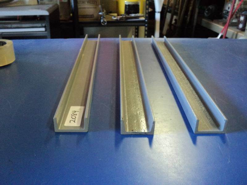 lot 8762 image: (3) ct  lot Newton Instrument Company C channel, steel, 2 x 1 x 24