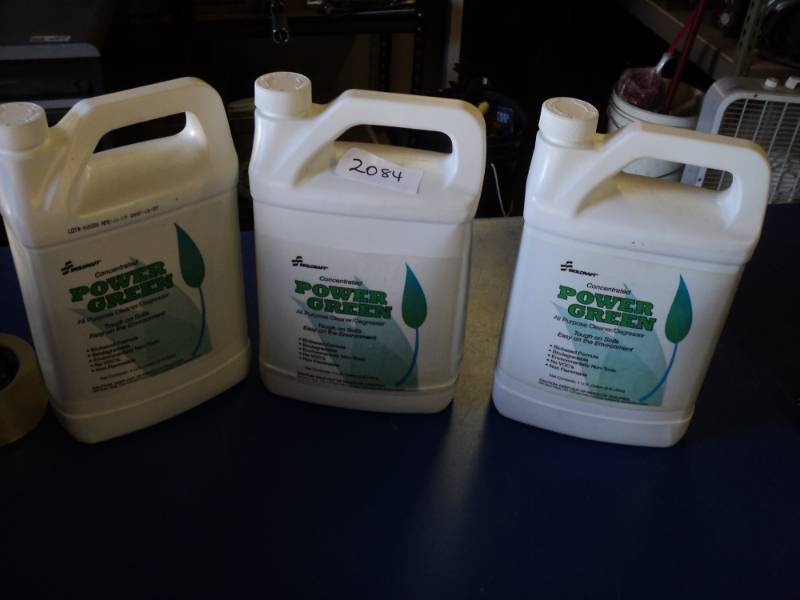 lot 8763 image: (3) 1- Gallon Bottles Skilcraft Concentrated Power Green all purpose cleaner degreaser