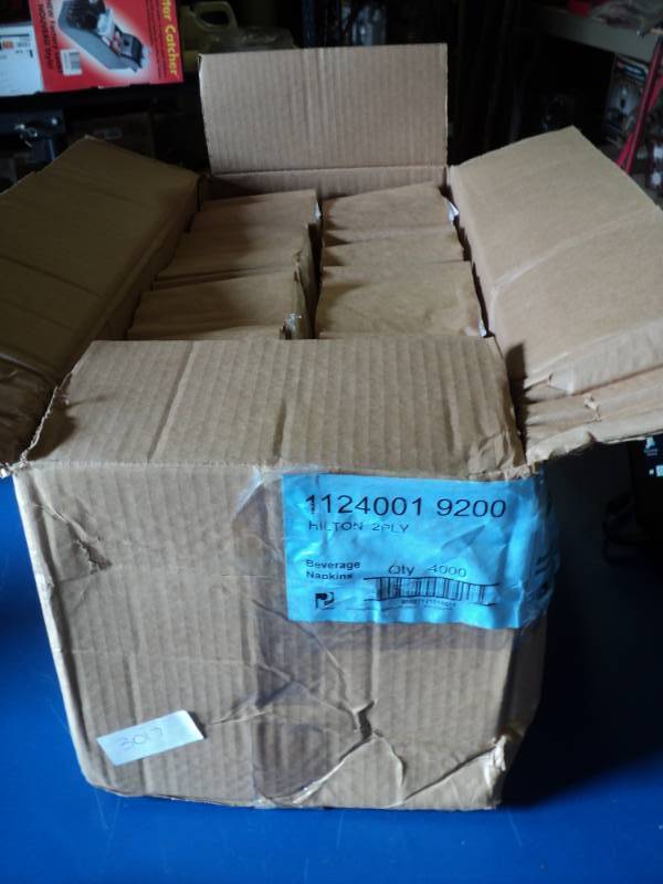 lot 8787 image: (1) case Hilton Beverage Napkins, 2-ply, 4000 per case