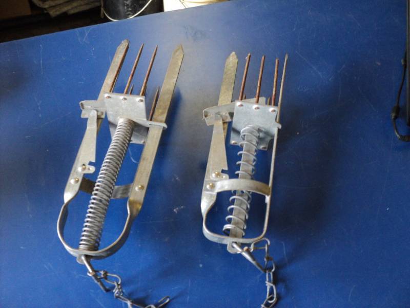 lot 8836 image: (2) ct lot Mole traps, two styles