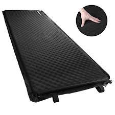 lot 8767 image: Bessport inflatable foam sleeping mat, Single size, black