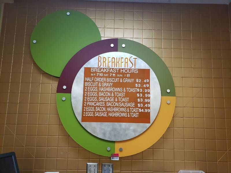 lot 8524 image: Breakfast sign