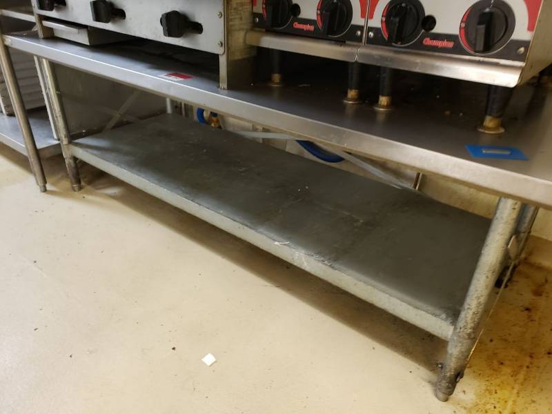 lot 8561 image: 72x30 stainless equipment stand