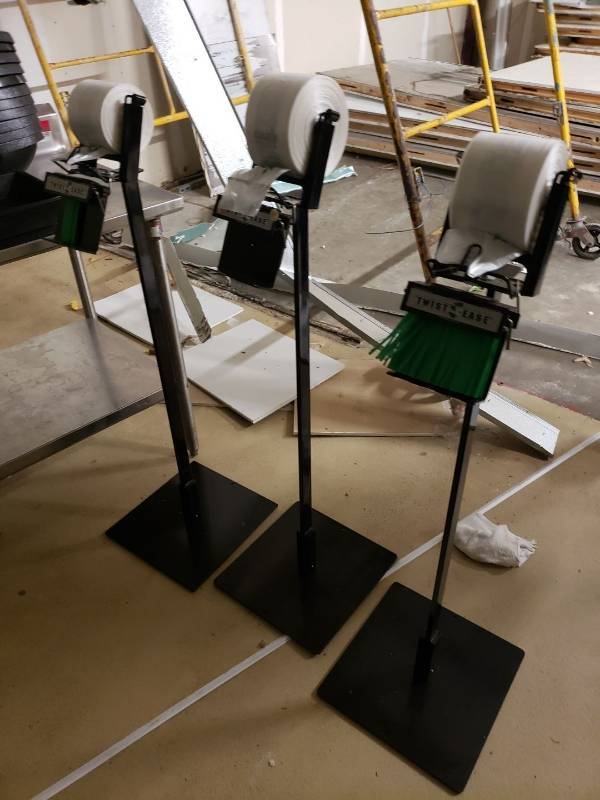 lot 8594 image: (3) bag stands