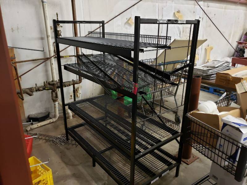 lot 8643 image: Black storage rack
