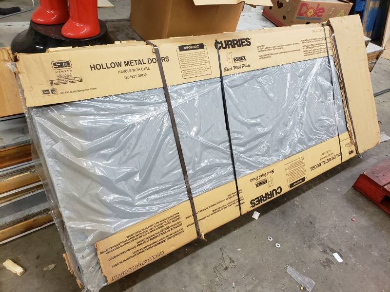 lot 8664 image: New Steel Hollow metal door
