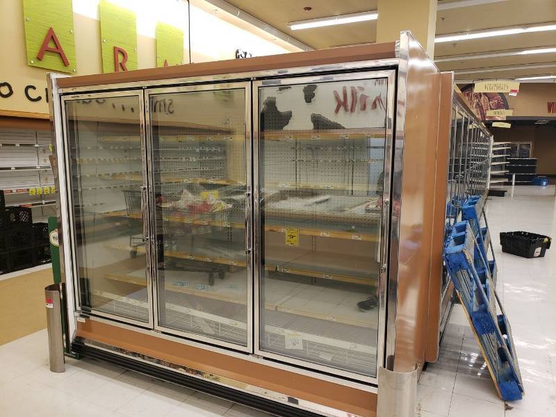 lot 8728 image: Hussman 3 door endcap reach in freezer