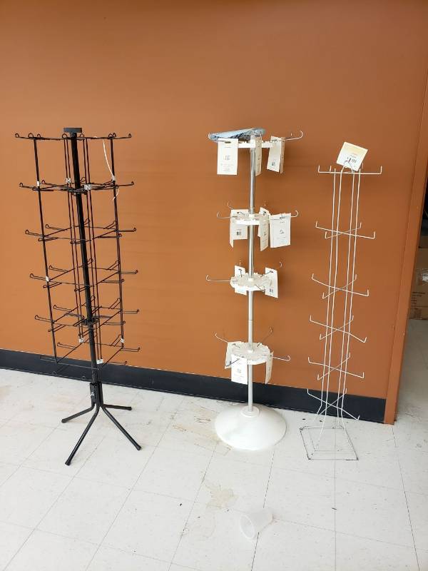 lot 8741 image: (3) merchandising racks