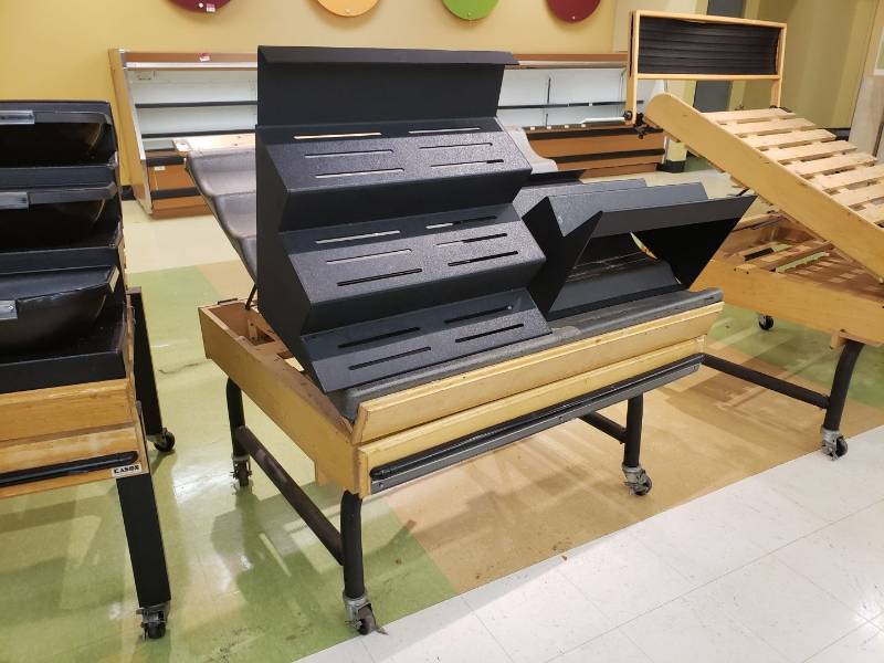 lot 8792 image: Kason wooden produce display