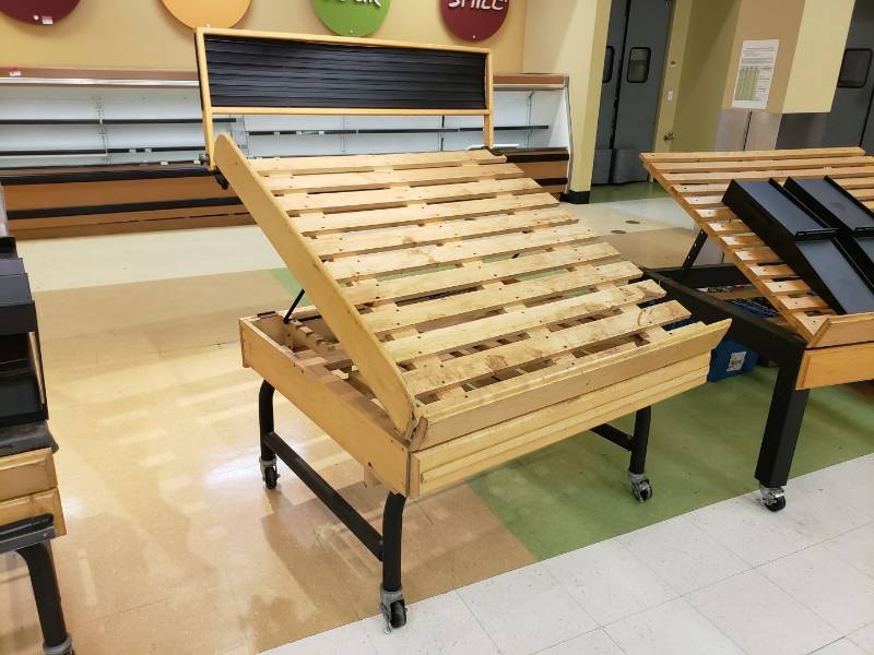 lot 8793 image: Kason wooden produce display