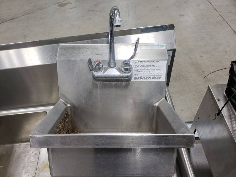 lot 8813 image: Stainless hand sink
