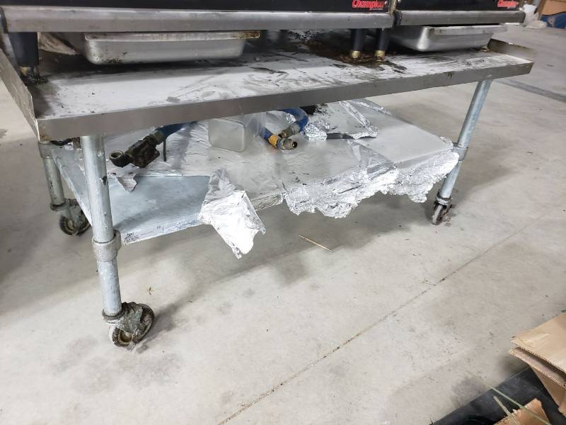 lot 8842 image: 60 inch stainless equipment stand