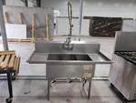 3 compartment sink with spray faucet 3 compartment sink with spray faucet