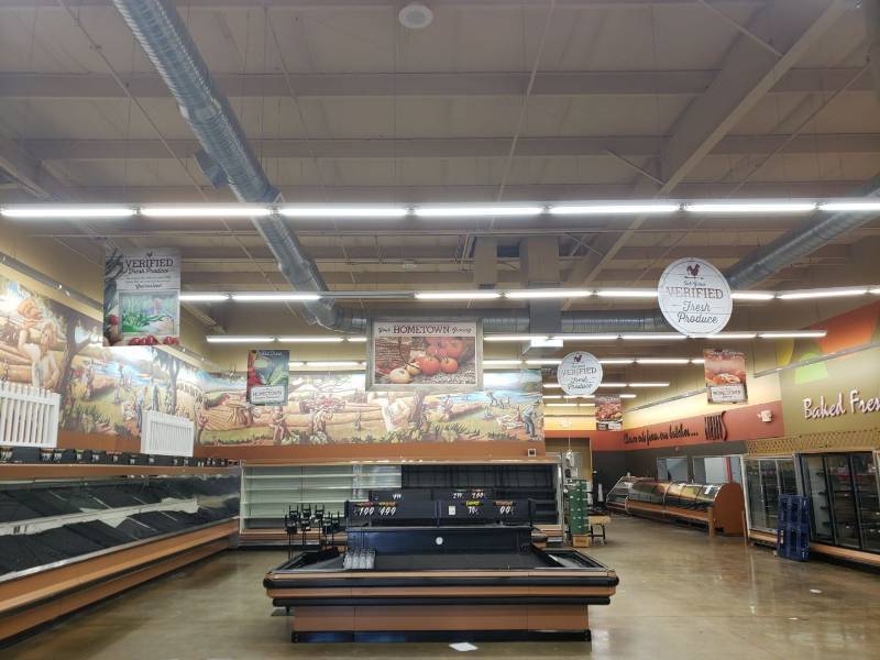 lot 2196 image: (7) hanging signs in deli area