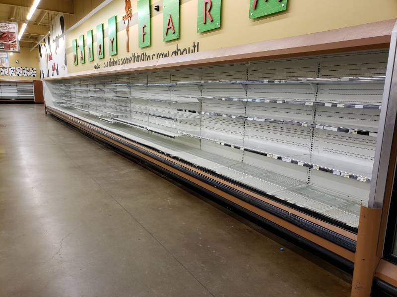 lot 2228 image: Hussman 60 feet open merchandiser coolers