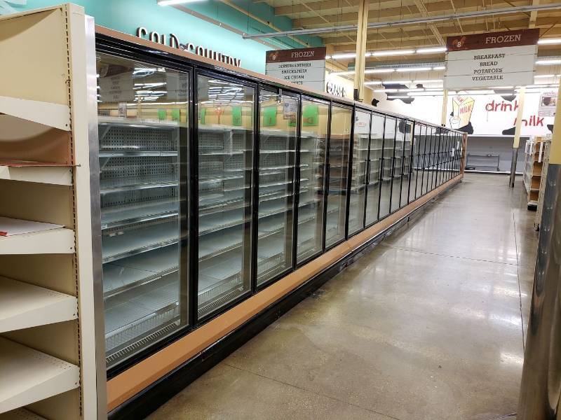 lot 2236 image: Hussman 26 glass door reach in freezer