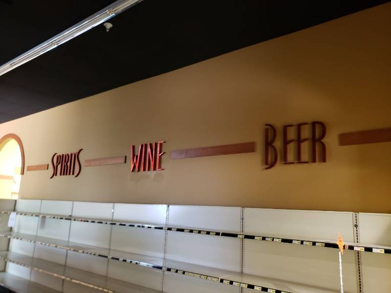 lot 2252 image: Spirits wine beer sign