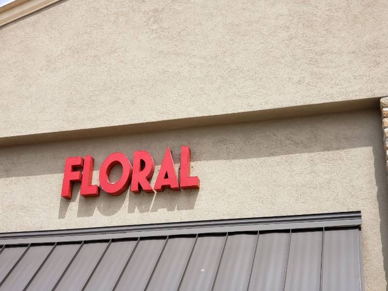 lot 2299 image: Floral sign