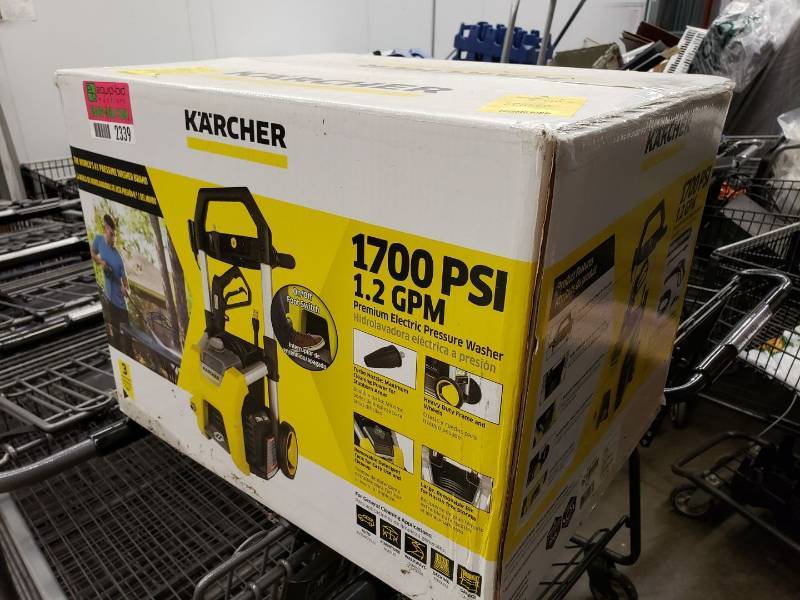 lot 2339 image: Karcher 1700 psi electric power washer