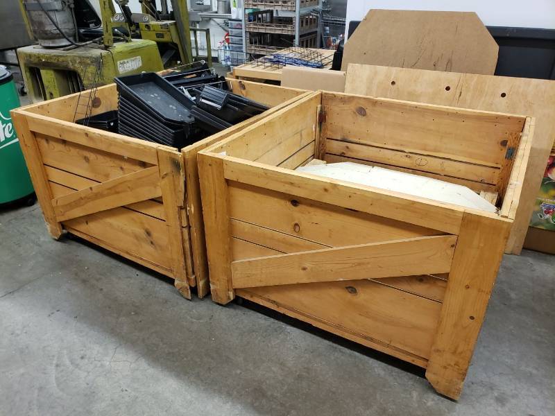 lot 2348 image: (2) wooden crates with contents