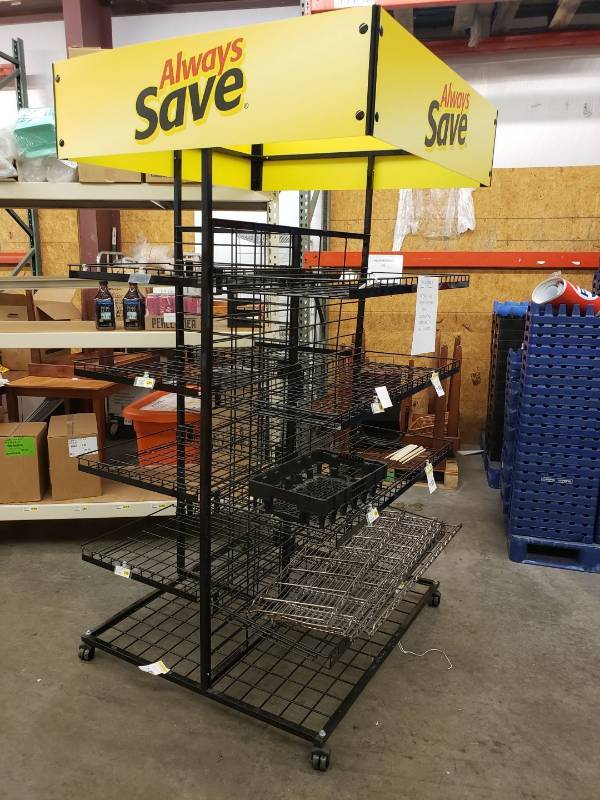 lot 2369 image: 4 sided rack