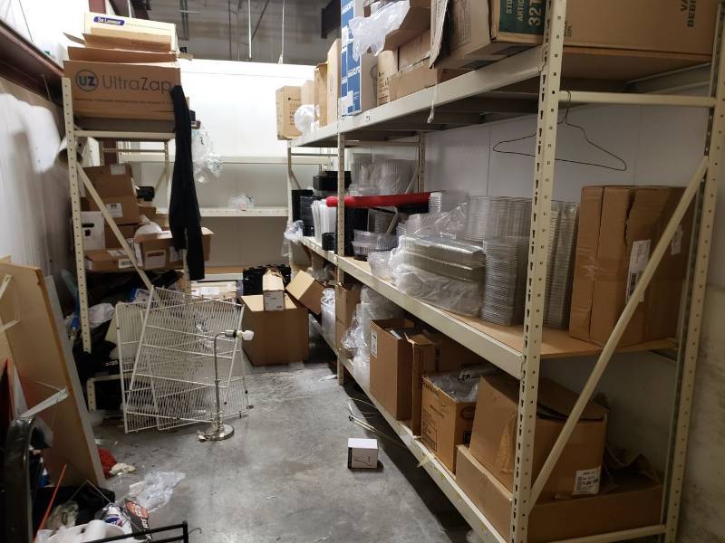 lot 2379 image: 4 sections of pallet racking