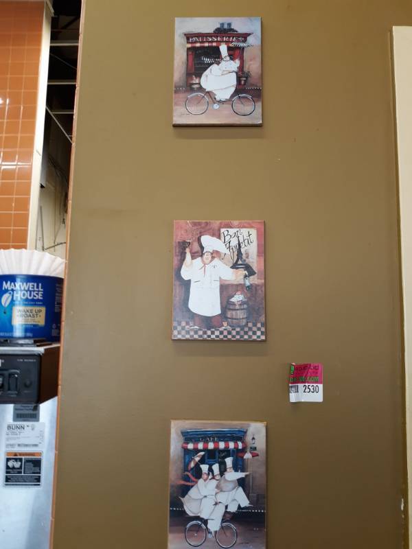 lot 2530 image: Dining Decor - Signs, Clocks