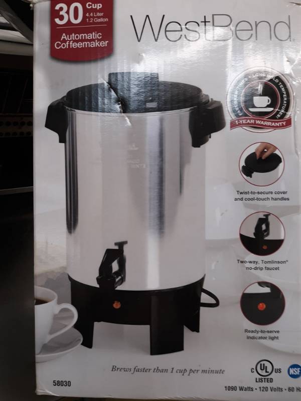 lot 2558 image: WestBend Coffee Brewer and 3 Decanters