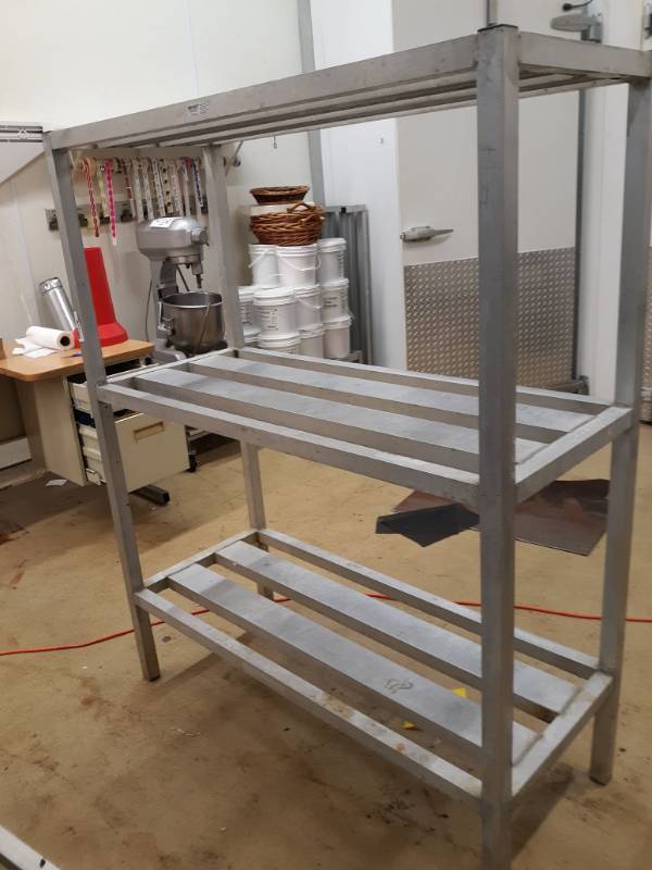 lot 2583 image: 3 Shelf Aluminum Dunnage Rack 20x48x60
